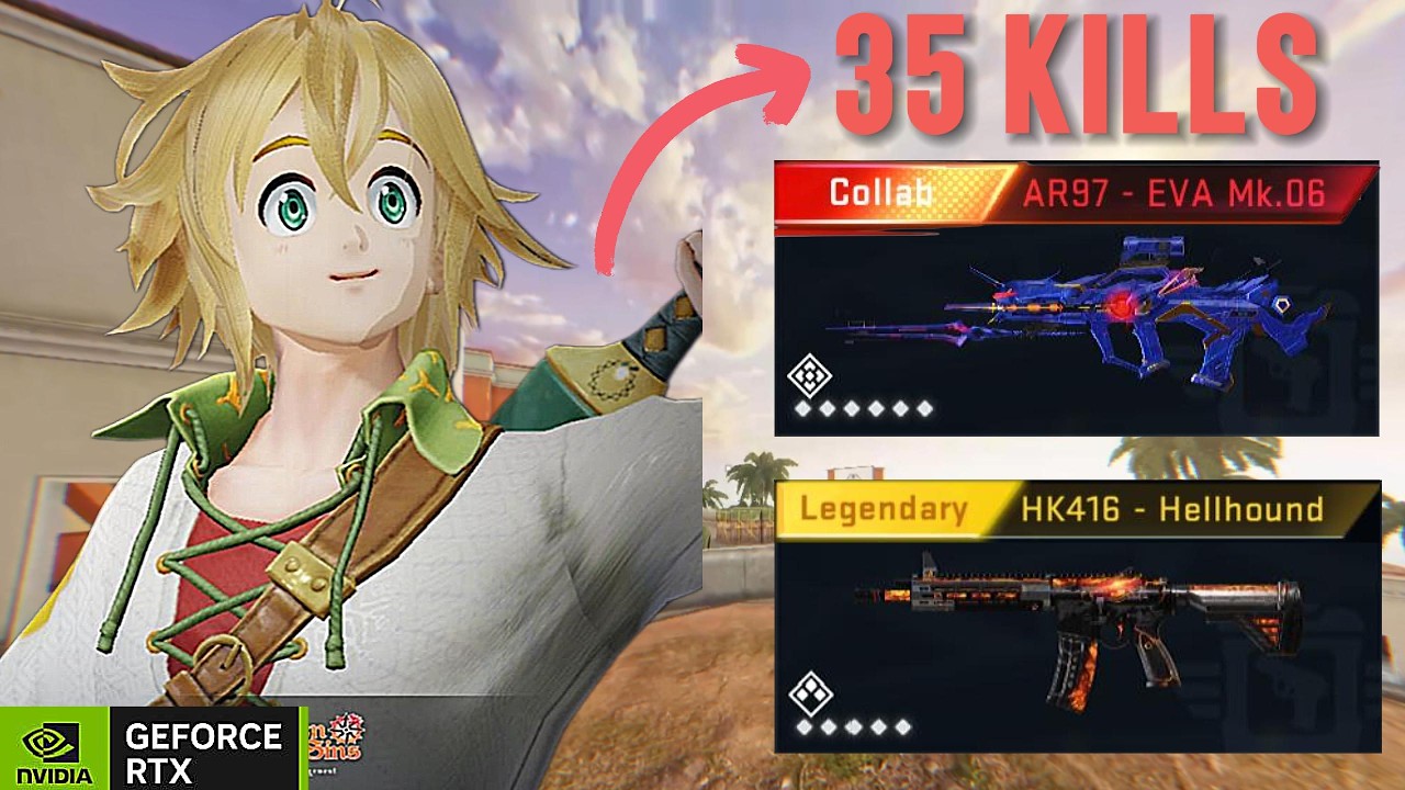 BLOOD STRIKE - 35 KILLS LUCIAN MELIODAS SKIN - AR97 EVA MK 06 & HK416 ...