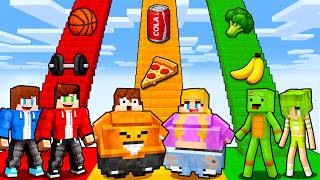 Schody SILNY vs GRUBY vs CHUDY w Minecraft! (Sebek, Majki...