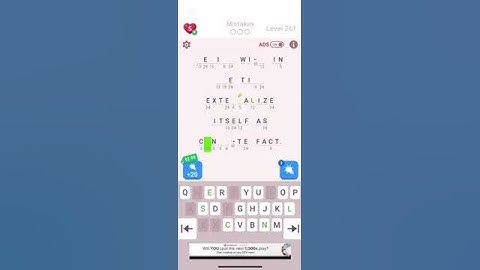 Ultimate cryptogram level 261 guide #cryptogram