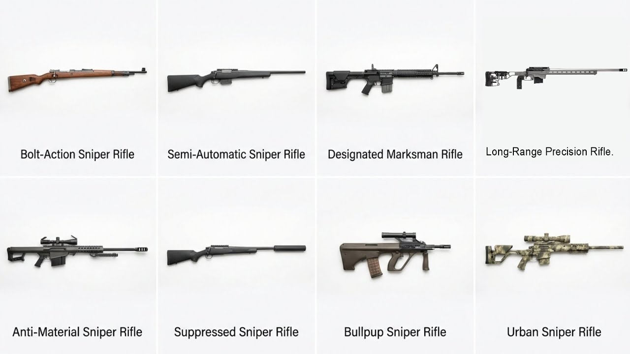 8 DEADLY SNIPER RIFLE EXPLAINED UNDER 6 MINUTES!!! - YouTube