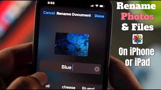 How to Rename Files in Photos on iPhone or iPad's Camera Roll! screenshot 1