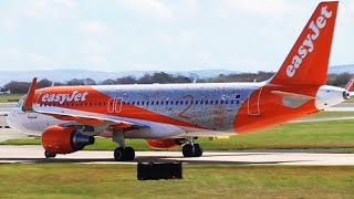 easyJet * 20 Years | G-EZOX | A320-214(WL) at Manchester Airport | 10/04/2016 | Arrival & Departure