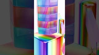 Satisfying Rainbow Jelly Tower Stack 60 fps