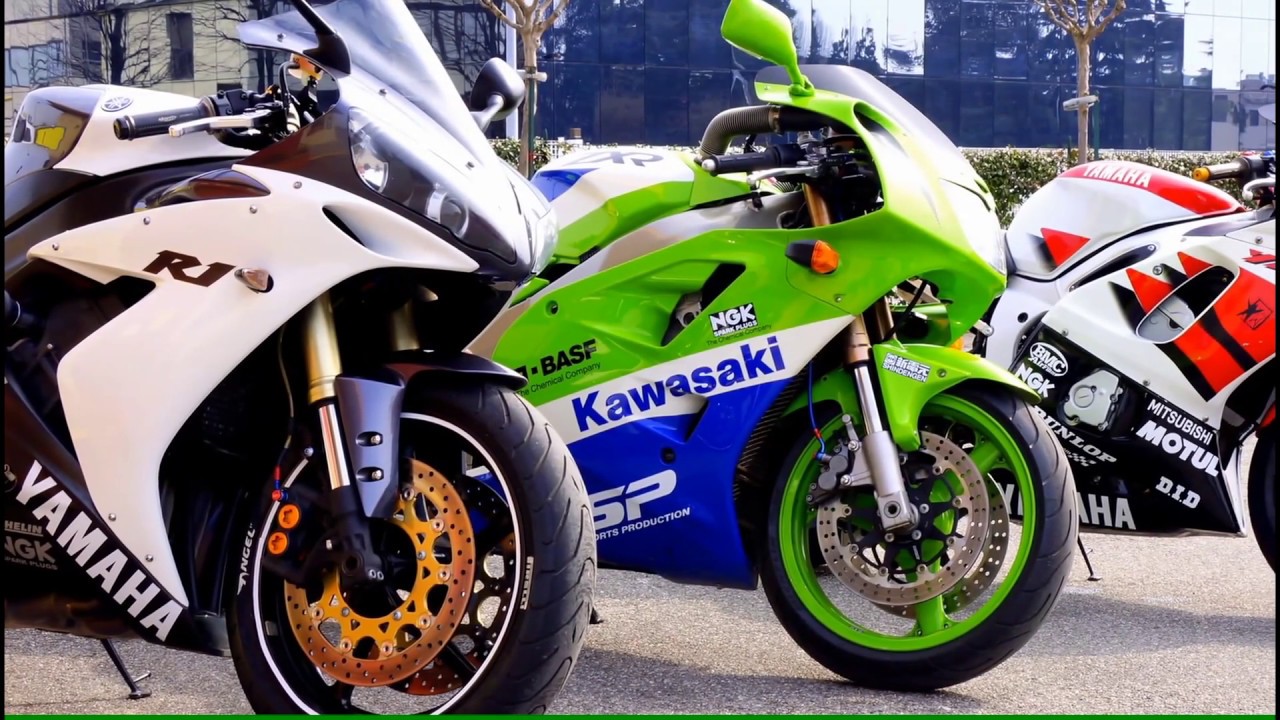 R1 Vs R6 Vs ZXR 400 EXHAUST SOUND CONTEST (Video
