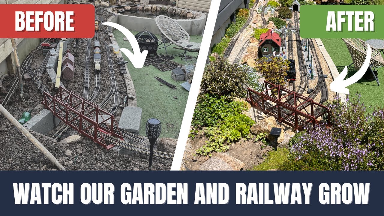 Before & After of our Garden Railway