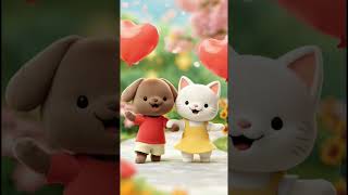 cute puppy and kitten #trending #shorts #babyvideos