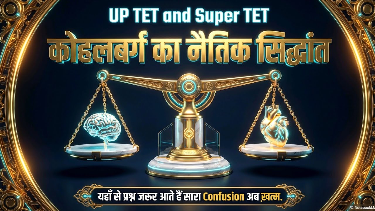 कोहलबर्ग का नैतिक विकास सिद्धांत 😱 | CDP Important | UPTET & Super TET 2026 CTET