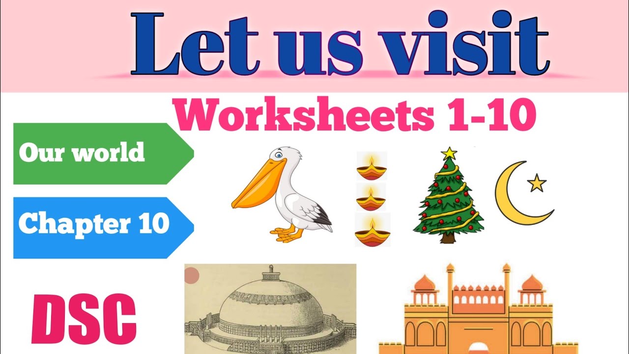 Let us visit|class 4|our world|ap New syllabus|DSC Tet|workbook|Worksheets 1-10 |bharathi Schooling