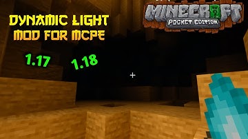 Dynamic light MOD For MCPE 1.17 1.18 | Light Mod Like Java edition in MCPE #minecraft #viral