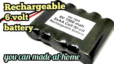 How to make Rechargeable 6 volt lithium ion battery at home || homemade battery