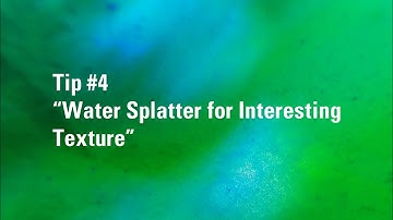 How to Use Water Splatter for Texture in Watercolor | Watercolour Painting Tip 4