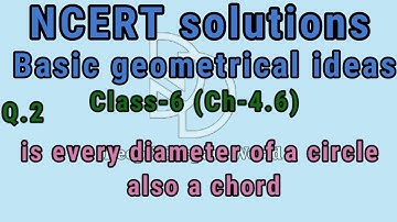 is every diameter of a circle also a chord