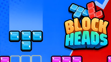 Block Heads: Duel puzzle games Gameplay | iOS, Android, Casual - Puzzle Game
