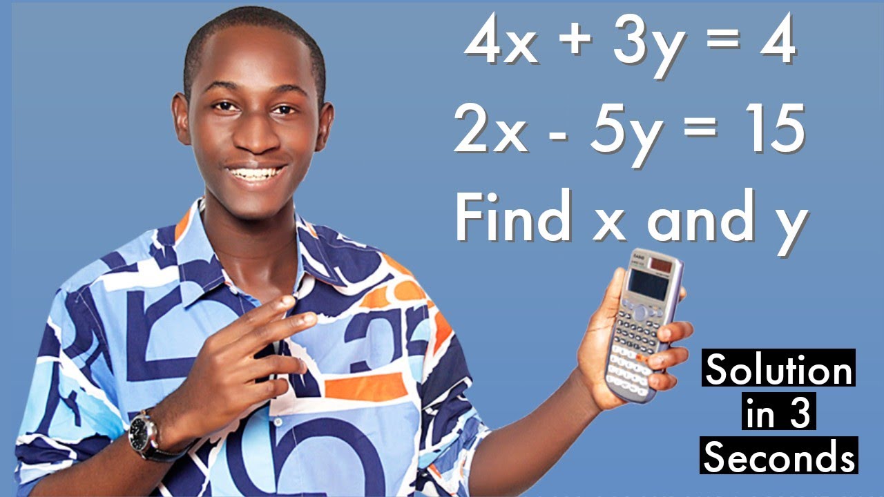 HOW TO SOLVE SIMULTANEOUS EQUATION SUPER FAST IN SCIENTIFIC CALCULATOR ...