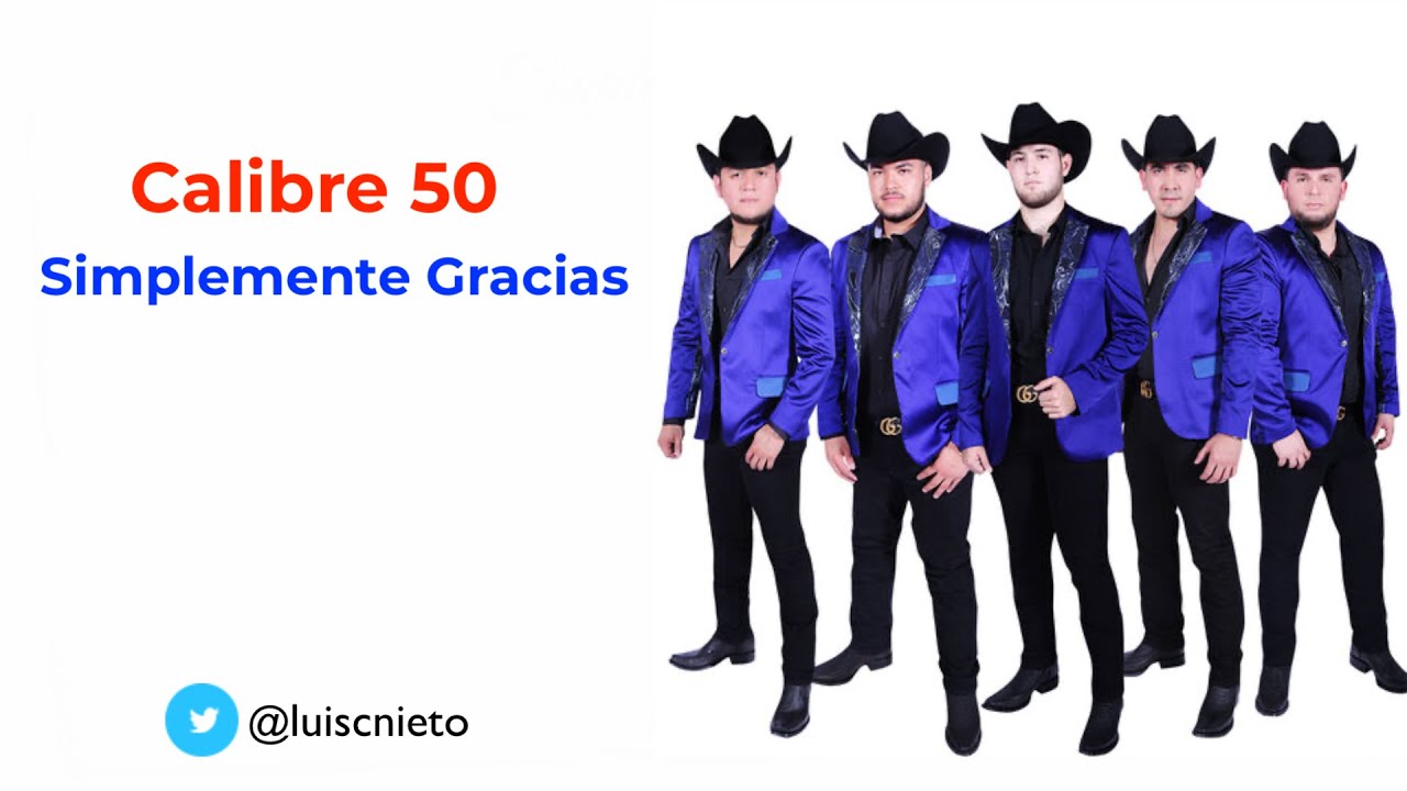 Calibre 50 -Simplemente Gracias (Karaoke) - YouTube