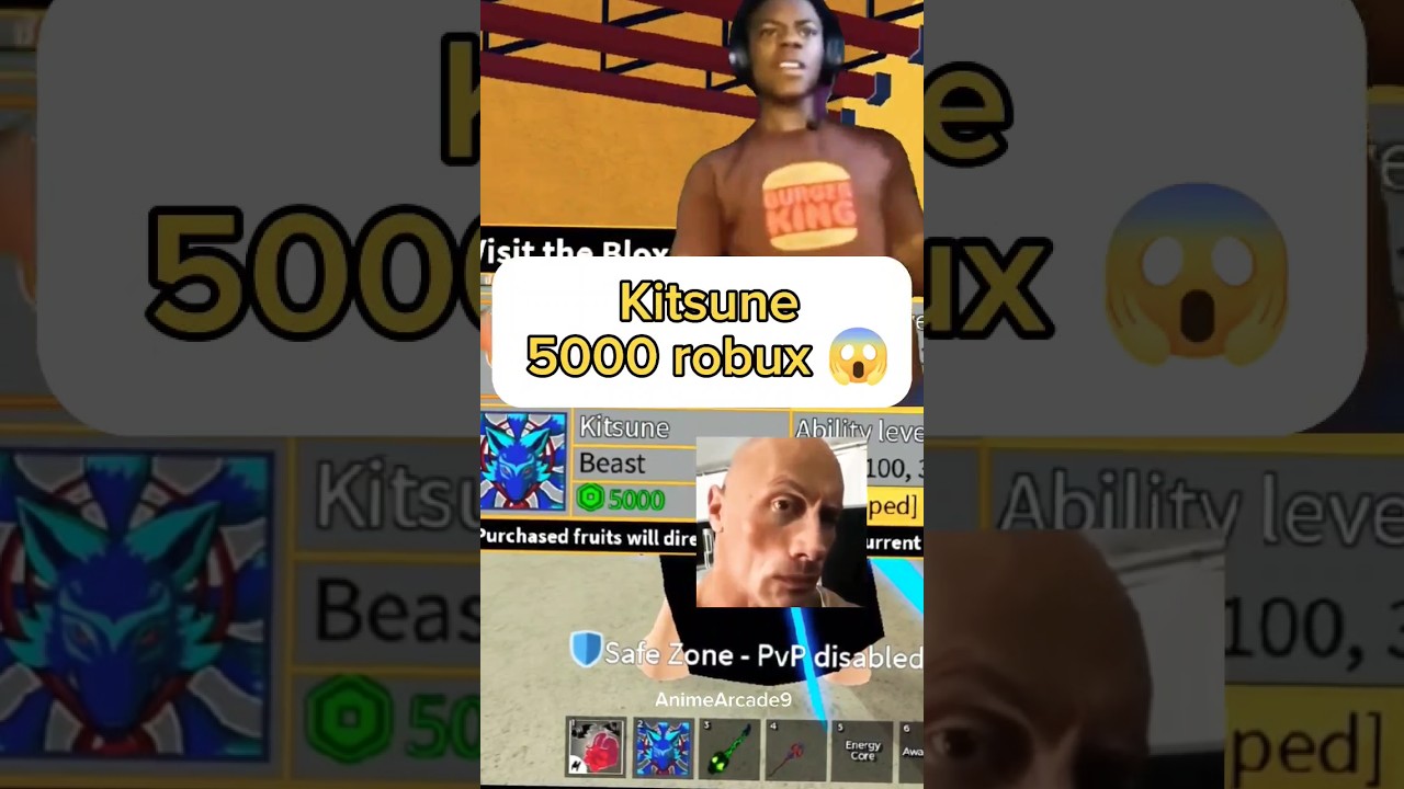 KITSUNE 5000 ROBUX IN BLOX FRUITS 😱