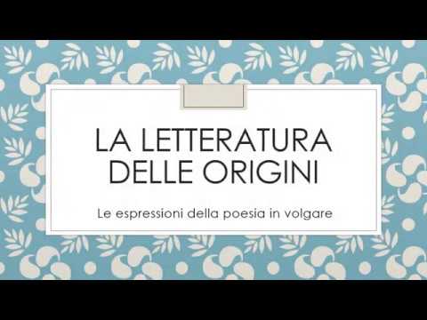 Le origini della