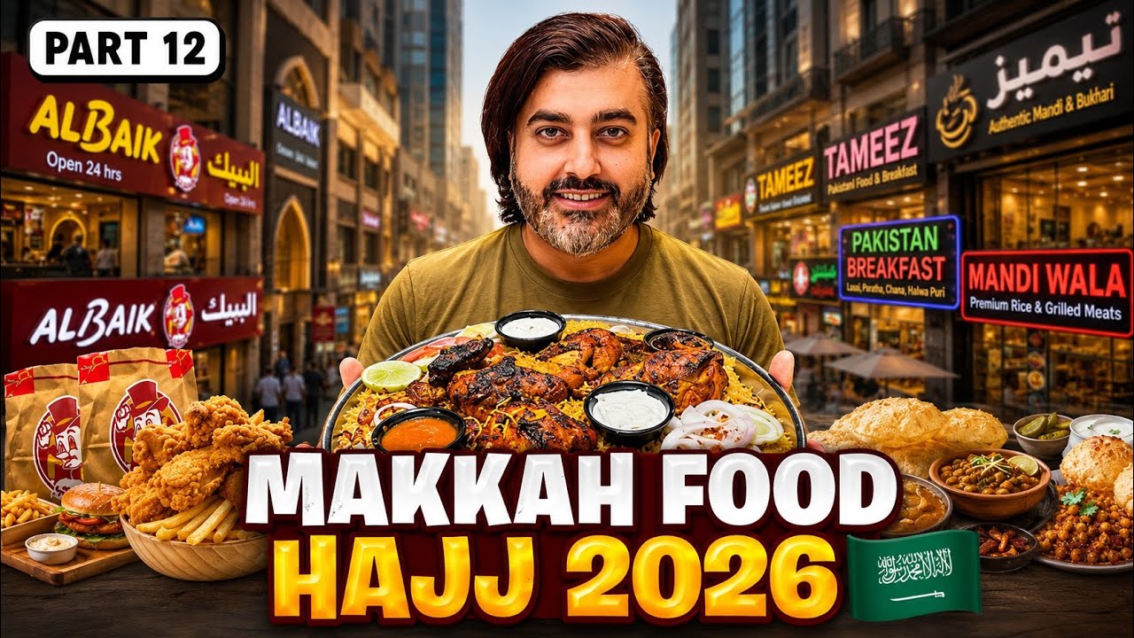 Trying Makkah’s Famous Foods 😍 Al Baik | Saudi Mandi | Tamees & Pakistani Desi Nashta | Hajj Vlog 12