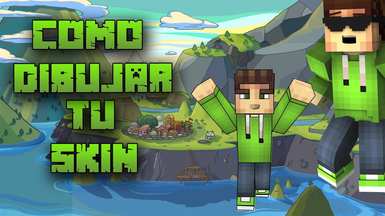 Como hacer dibujo de tu skin de Minecraft Facil y Rapido YouTube