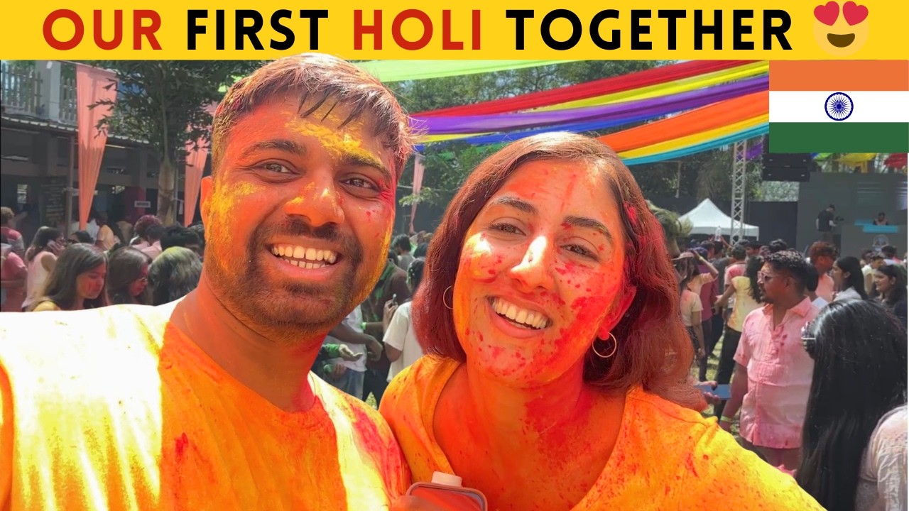 Our First Holi Together as Indian Persian Couple ❤️| Holi vlog 2026