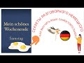Секреты разговорного немецкого: Как выучить язык самостоятельно? 2*Mein schönes Wochenende. Samstag