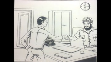 SSB TAT STORY - A man shaking hand with a policeman