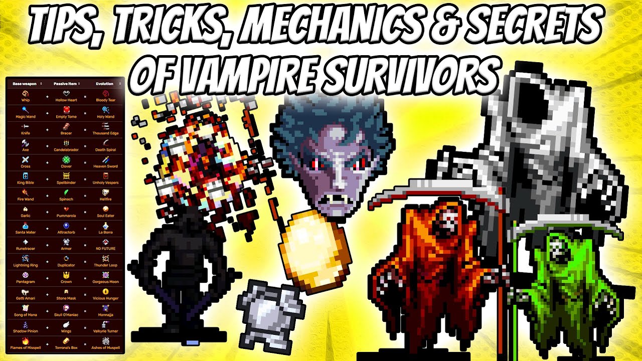 ALL Secret Characters And Codes In Vampire Survivors 