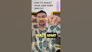 How to adjust skipping rope length #shorts