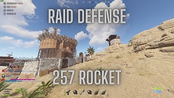 Rust Raid Defense At 8 AM (2vs4 257 Rocket) - Rust Vanilla