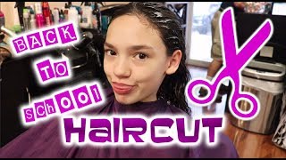 CUTTING OFF ALL MY HAIR - Back To School Haircut 2018 Cute Girl Curly Hairstyle