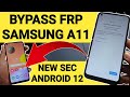 Cara Bypass Frp Samsung Galaxy A11 Lupa Akun Google New Security Android 12