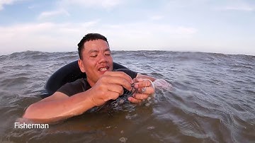 Thả lưới cá đục ai ngờ lại lên cá nayf