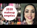 Year end makeup empties--All the makeup I finished in 2020!!! 🎉🎉🎉