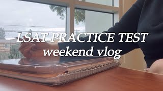 Weekend Vlog | LSAT Practice Test, Lots of Coffee, and Mukbangs