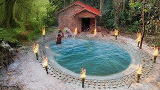 My 45Days in Forest-Building Underground Swimming Pool Natural and Unique Style