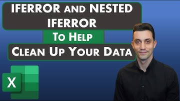Excel Tips - IFERROR and Nested IFERROR to Help Clean Up Your Data