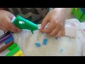 haciendo ondulagua de plastilina