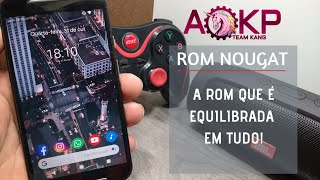 REVIEW DA ROM AOKP - ANDROID OPEN KANG PROJECT (ANDROID 7.1.2) NO MOTO G2 😍