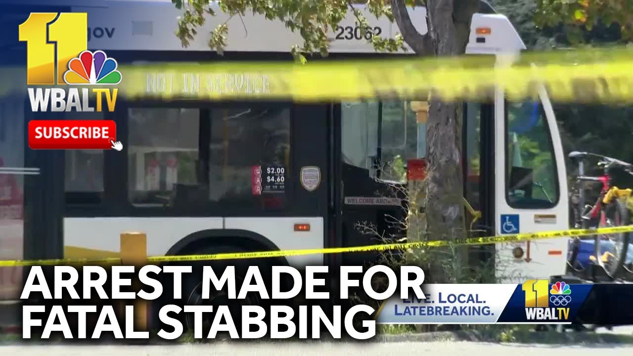 Police arrest man charged in fatal stabbing on bus - YouTube