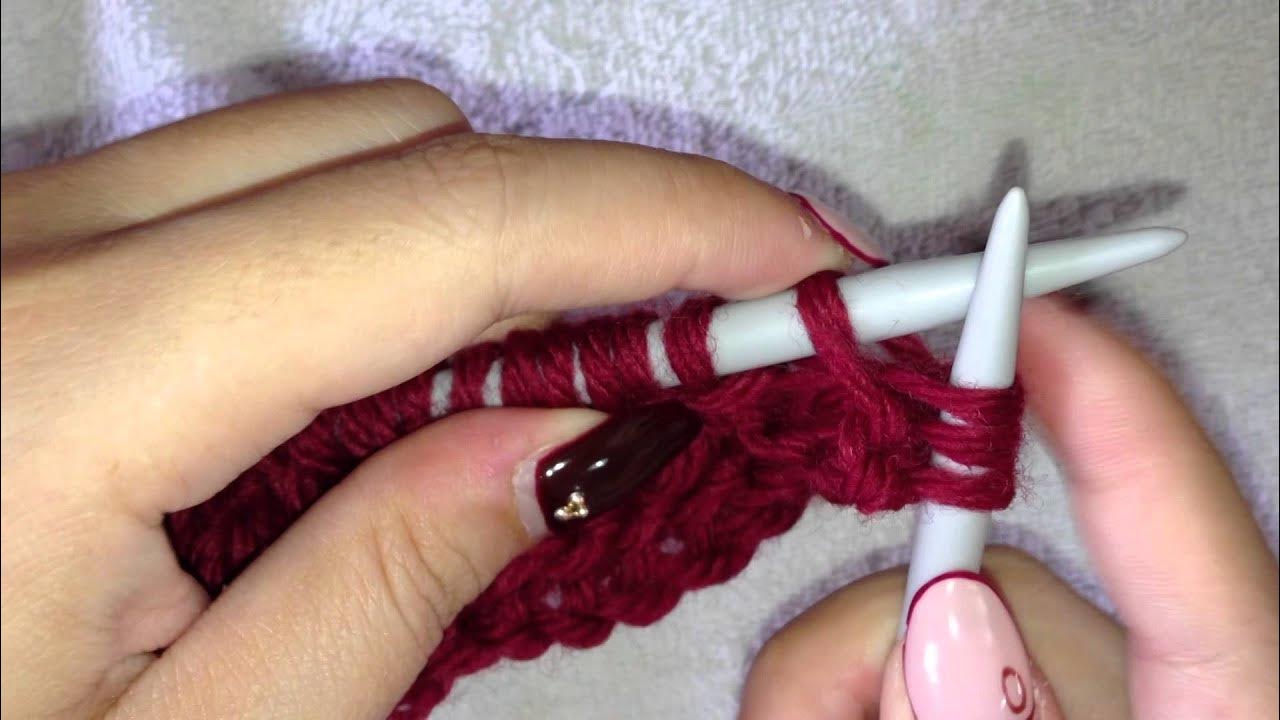 How to Knit Yarn Over twisted into the Back Loop to avoid hole (Knit