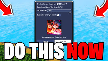How To GET FREE PRIVATE SERVERS In The Forge! (FULL GUIDE) Roblox