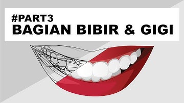 TUTORIAL MEMBUAT VECTOR - PART 3 BAGIAN BIBIR & GIGI #3