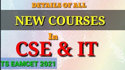 Details of all new coarse in CSE /#CSEnewbranches/#TSEAMCET/#computerscienceandengineeing /#corker