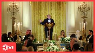 Full Speech Trump Declares New Ussaudi Era At Glamorous Wh Banquet For Crown Prince Mbs Ac1G