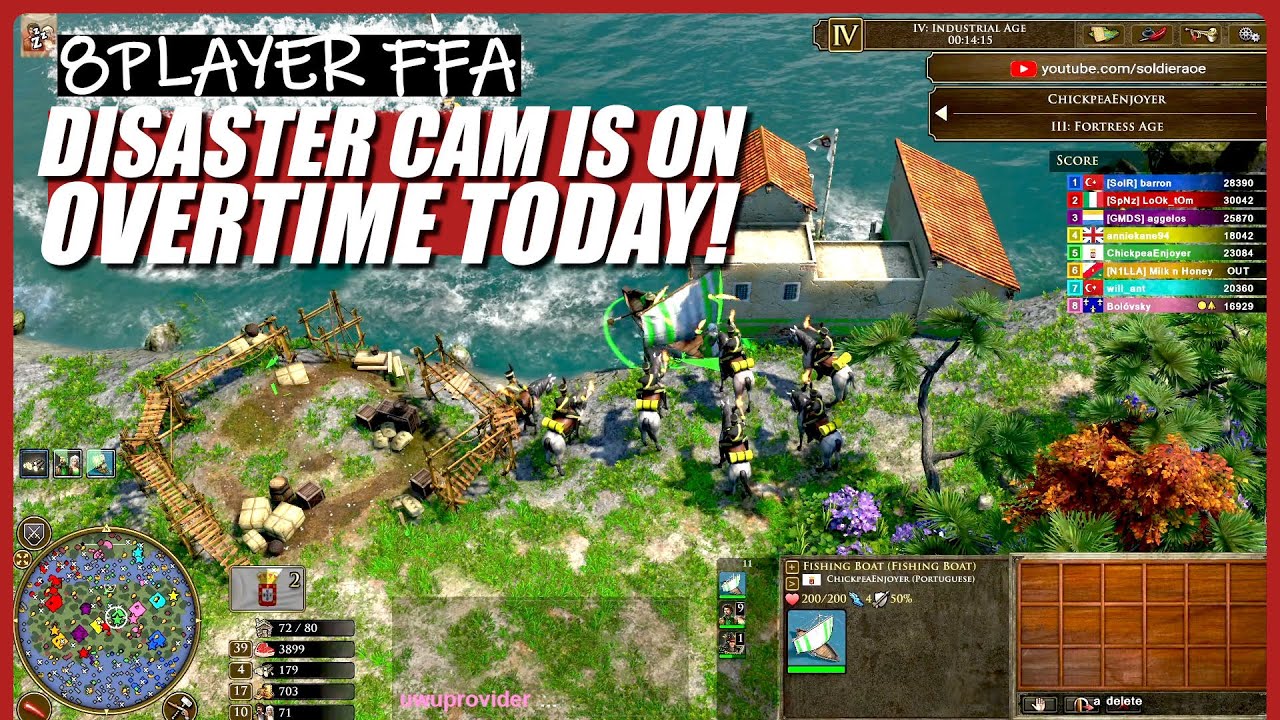 [AOE3] Honshu Regicide FFA Is Absolute Chaos!