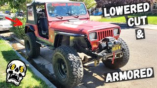 Old School Jeep YJ Build (Part 7) | Cutting, Body Lift & Rear Flares!