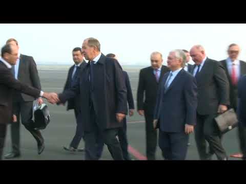Прибытие С.Лаврова с визитом в Ереван