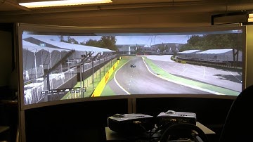 F1 2013 test on curved portable special evo-screen