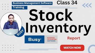 Easy Stock Inventory Reporting in BUSY Software | Quick Tutorial