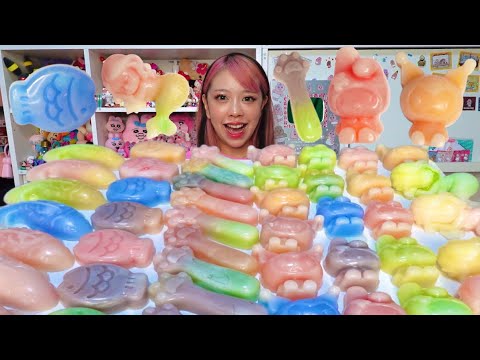 【ASMR】大量のワックスボトルキャンディ食べたら人間辞めたwwww